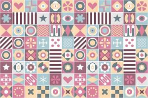 Abstract Geometric Patterns Seamless Background vector
