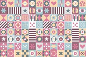 Abstract Geometric Patterns Seamless Background vector