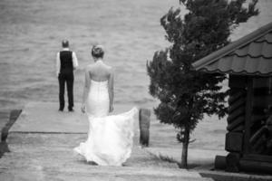 pareja en el muelle foto