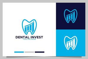 negocio dental con diseño de logotipo de nivel vector