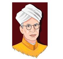 Teachers Day Dr Radhakrishnans birthday vector