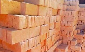 pile of bricks ready for sale photo