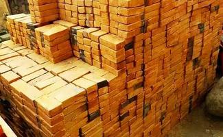 pile of bricks ready for sale photo