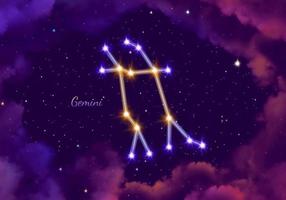 illustration image of the constellation gemini photo