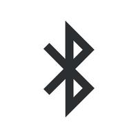 icono de vector de señal bluetooth. símbolo de red móvil. para tu diseño