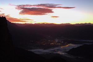 sunrise in the austrian alps near Saalfelden photo