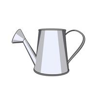 Garden watering can  illustration in flat technique vector