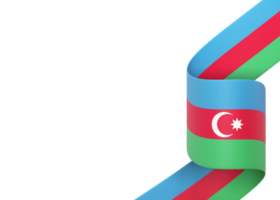 diseño de la bandera de azerbaiyán elemento de la bandera del día de la independencia nacional fondo transparente png