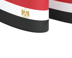 Egypt flag design national independence day banner element transparent background png