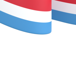 Luxembourg flag design national independence day banner element transparent background png