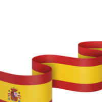 Spain flag design national independence day banner element transparent background png