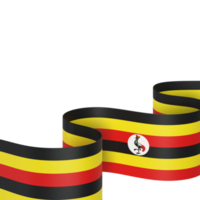 uganda flagga design nationell oberoende dag baner element transparent bakgrund png