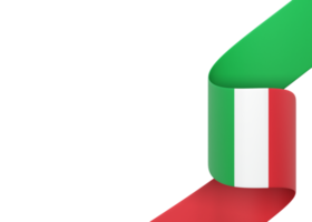 italien flag design nationaler unabhängigkeitstag banner element transparenter hintergrund png