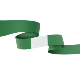 diseño de la bandera de nigeria elemento de la bandera del día de la independencia nacional fondo transparente png