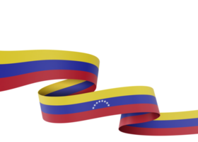 Venezuela flag design national independence day banner element transparent background png