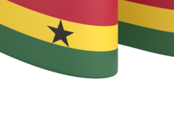 Ghana flag design national independence day banner element transparent background png