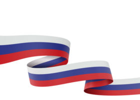 Russia flag design national independence day banner element transparent background png