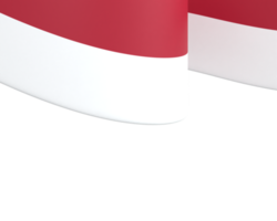 Indonesia flag design national independence day banner element transparent background png