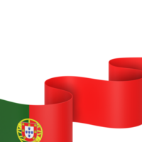 drapeau portugal conception fête de l'indépendance nationale élément de bannière fond transparent png