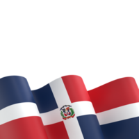 Dominican Republic flag design national independence day banner element transparent background png