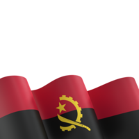 diseño de bandera de angola día de la independencia nacional elemento de banner fondo transparente png