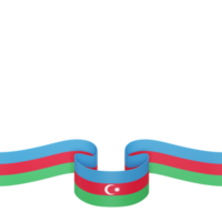 drapeau azerbaïdjan conception fête de l'indépendance nationale élément de bannière fond transparent png