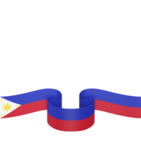 conception de drapeau des philippines élément de bannière de la fête de l'indépendance nationale fond transparent png