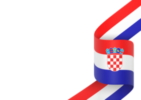 kroatien flag design nationaler unabhängigkeitstag banner element transparenter hintergrund png
