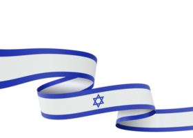 diseño de bandera de israel día de la independencia nacional elemento de banner fondo transparente png