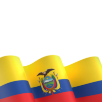 Ecuador vlag ontwerp nationaal onafhankelijkheid dag banier element transparant achtergrond PNG