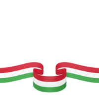 Hungary flag design national independence day banner element transparent background png