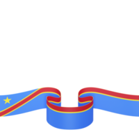 diseño de la bandera del dr congo elemento de la bandera del día de la independencia nacional fondo transparente png