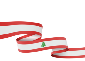 Libano bandiera design nazionale indipendenza giorno bandiera elemento trasparente sfondo png