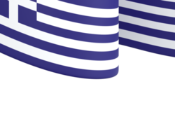 diseño de la bandera de grecia elemento de la bandera del día de la independencia nacional fondo transparente png