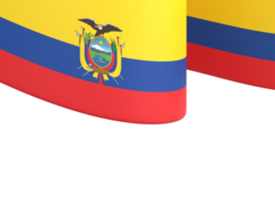 Ecuador vlag ontwerp nationaal onafhankelijkheid dag banier element transparant achtergrond PNG