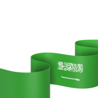 conception de drapeau arabie saoudite fête de l'indépendance nationale élément de bannière fond transparent png