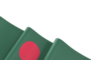 diseño de la bandera de bangladesh elemento de la bandera del día de la independencia nacional fondo transparente png