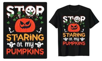 mejor tipografía y gráfico de Halloween para camisetas, pancartas, afiches, diseño de tarjetas de regalo vector