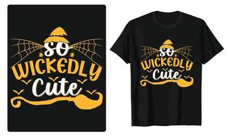 mejor tipografía y gráfico de Halloween para camisetas, pancartas, afiches, diseño de tarjetas de regalo vector