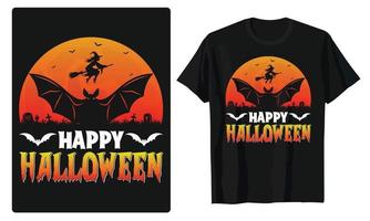 mejor tipografía y gráfico de Halloween para camisetas, pancartas, afiches, diseño de tarjetas de regalo vector