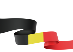 belgique drapeau conception fête de l'indépendance nationale élément de bannière fond transparent png