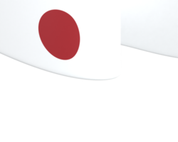 Japan flag design national independence day banner element transparent background png