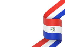 diseño de la bandera de paraguay elemento de la bandera del día de la independencia nacional fondo transparente png