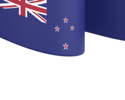 diseño de la bandera de nueva zelanda elemento de la bandera del día de la independencia nacional fondo transparente png