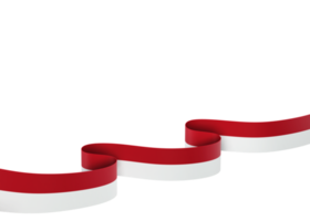 Indonesia flag design national independence day banner element transparent background png