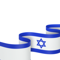 diseño de bandera de israel día de la independencia nacional elemento de banner fondo transparente png
