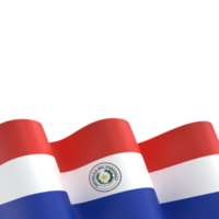 diseño de la bandera de paraguay elemento de la bandera del día de la independencia nacional fondo transparente png