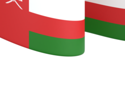 diseño de la bandera de omán elemento de la bandera del día de la independencia nacional fondo transparente png
