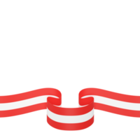 Austria flag design national independence day banner element transparent background png