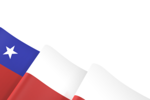 chile flag design nationaler unabhängigkeitstag banner element transparenter hintergrund png